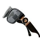 Men Sunglasses Classy Square Dark Black Lens Cholo Style Hip Hop Gangster Lentes