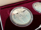 1995 Olympic Atlanta Centennial Two-coin Proof Silver Dollar Set Box Ogp Coa