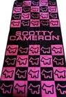 Nwt Scotty Cameron Gallery Dog Checkered Golf Player Large Towel Pink   Black