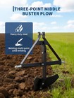 Middle Buster For Category 1  3 Point Quick Hitch Tractors  Heavy Duty Steel