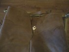 Adult Small medium Western Tan  Fringe Chaps 28  -36   Waist