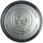 2023 Rwanda 50   Nile Crocodile Silver  999 1  Oz  In Capsule 