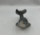 Vintage Whale Inuit Hand Carved Northern Folk Art Stone Figurine 3 5    Signed