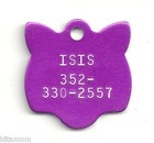 Small Kitten Face Kitty Cat Pet Id Tag Free Shipping Usa