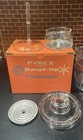 Vintage Pyrex Glass 7756b Complete 6 Cup Percolator Coffee Pot With Original Box