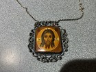 Antique Russian Orthodox  26    Necklace  Pendant Jesus Christ