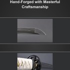 Sharp Battle Ready White Dragon Katana Sword 1045 Carbon Steel Full Tang