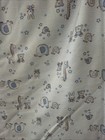 Vintage Reversible Nursery Rhyme Baby Blanket Blue 
