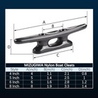 Nylon Boat Cleats dock Cleats Black 4 Inch Marine Boat Cleats For Rope Hooks    