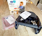 Chicco - Quick Seat Portable Hook-on Baby child Feeding High Chair Graphite  Nwt
