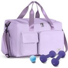 Women s Gym Duffle Bag Travel Sports Bag W  Shoe Compartment Wet Pocket New