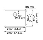 Franke Cux11021 Sink  21-inch  Stainless Steel New In Box