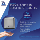 Powerdri Automatic Hand Dryer   Built-in Hepa Filter   Ada Compliant Surfaced Mo