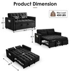 Sofa Convertible Gris Con Cama Extraible Modernos Muebles Para La Sala Baratos