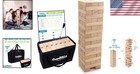 Giant Tumbling Timber Toy - Premium 56-piece Indoor outdoor Game For Everyone