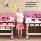 Kids Desk And Chair Set Height Adjustable Study Desk Table With Drawer For Kids