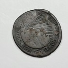 1849 Honduras  Moneda Provisional 1 Real Copper Coinage Rare Type  v118