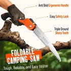 Growit Folding Saw 11 Inch - Heavy Duty Pruning Saw With Triple-cut Sk5 Blade   