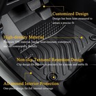 Jenofa-car Floor Mats For 2009-2015 Honda Pilot Full Set Waterproof Tpe Rubbe   
