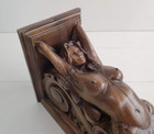Corbel Mermaid Of Wood Decorative Carved Wooden Corbel 1pc Wall Hanging Decor