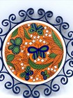 Cast Iron Butterfly Trivet Vintage Seymour Mann Mod Retro Art Pottery Hippie