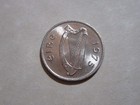 1976 Or 75  Ireland 5 Pence Bull Coin  Sweet Unc  Animal Coin Jewerly
