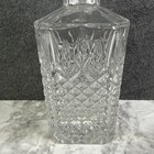 Vintage Lead Crystal Whiskey Decanter W stopper 10 5    2 Glasses 3 75    Read