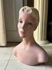 Rare And Stunning Vintage Blonde Mannequin Head With Shoulders Nr 