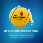 School Quality Tetherball Set Soft Touch Rubber Ball With Nylon Rope Yellow