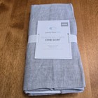 Pottery Barn Kids Belgian Flax Linen Crib Skirt 16  Drop Baby Toddler   Gray