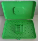 Vtg Wilson Mfg Wil-hold Lime Green Plastic Craft Sewing Thread Spool Storage Box