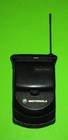 Vintage Motorola Startac St7868w Flip Cell Phone W  Belt Clip Case   Car Charger