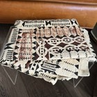 Vtg 60s Folk Art Handmade Fiji Bark Tapa Cloth Barkcloth Pacific Islands 35x60   