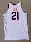 Phoenix Suns Game Worn Jersey Sz 52 Alex Len Nike Nba White Hawk Patch Maryland