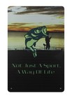  Indoor Wall Work Walls Bass Fishing Sunset Boat Metal Tin Sign