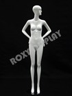 Female Fiberglass Glossy White Mannequin Abstract Style Roxy Display  md-xd04w