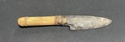 Flint Knapped Stone Knife- Stone Age Replica - Basswood -jasper - Free Ship Usa
