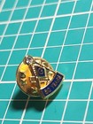 Vtg Freemason Masonic 60 Years Mason Square Compass Gold Tone Lapel Pin
