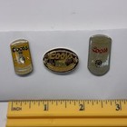 Vintage Nos Coors Coors Light Beer Can Hat Pin Jacket Lapel Pin Tie Tack Set 3