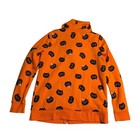 Cat   Jack Hoodie Sweatshirt Girls Size 14 16 Orange Halloween Black Cat Print