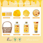 Mothers Day Birthday Spa Gifts For Women  8pcs Honey Almond Bath Gift Set For Wo