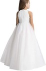 Girls Dress Princess Party Carnival Ball Gown Wedding Tutu  White 10 Years