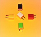 New  Ac To Usb Power Adapter  Car To Usb Adapter  Several Colors  Usa Seller 
