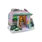 Pet Grooming Trailer Porcelain Christmas Village With Led Lights New