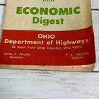 Vtg Map 1969 Ohio Highway Map   Economic Digest Odot Columbus Used Rough Shape