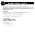 Pet Booster Seat For Car     Dog cat Travel Carrier 18x18x16 W  Safety Leash  Gray