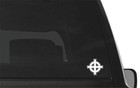 Celtic Cross Vinyl Decal Odin Cross Irish Cross  Symbol Sticker