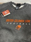 Reebok Cfl Team Issue Sweatshirt Mens Xl Gray British Columbia Lions Nwt