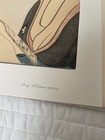 Vintage Utammaro Japanese Art Print Matted 17x14 Geisha Reading Book Woodblock