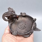 4 8  Old Chinese Bronze Carved Sheep Ashtray Or Writing-brush Ancient Collection